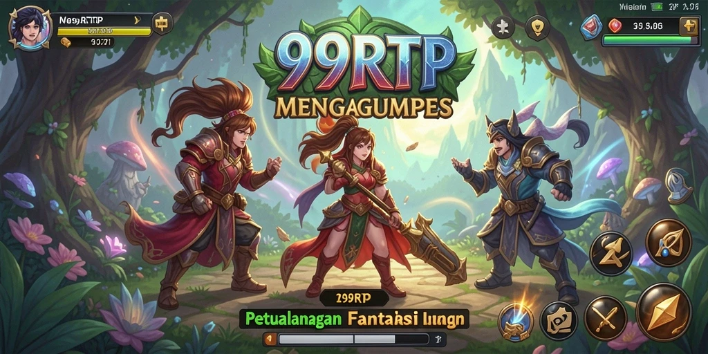 Tampilan gameplay menawan dari petualangan RPG 99RTP.
