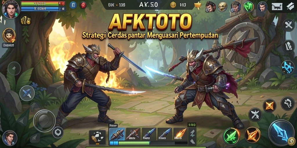 Tangkapan layar AFKTOTO menampilkan aksi strategi yang intens.