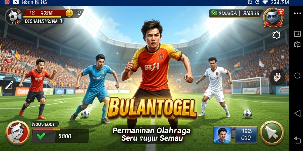 Tampilan menarik dari permainan olahraga di BULANTOGEL.