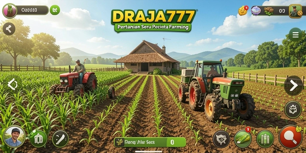 Tampilan gameplay DRAJA777 yang menarik dalam pertanian.