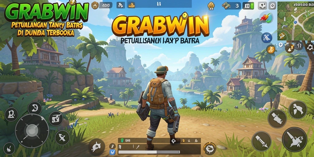 Gameplay GRABWIN yang menampilkan kebebasan dalam menjelajah dunia terbuka.