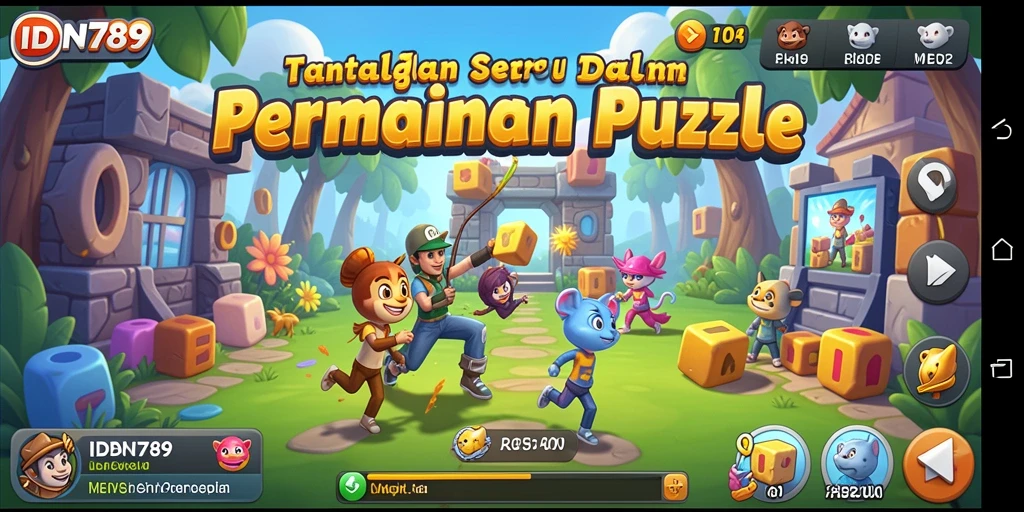 Tangkapan layar IDN789 menampilkan berbagai teka-teki yang menantang.