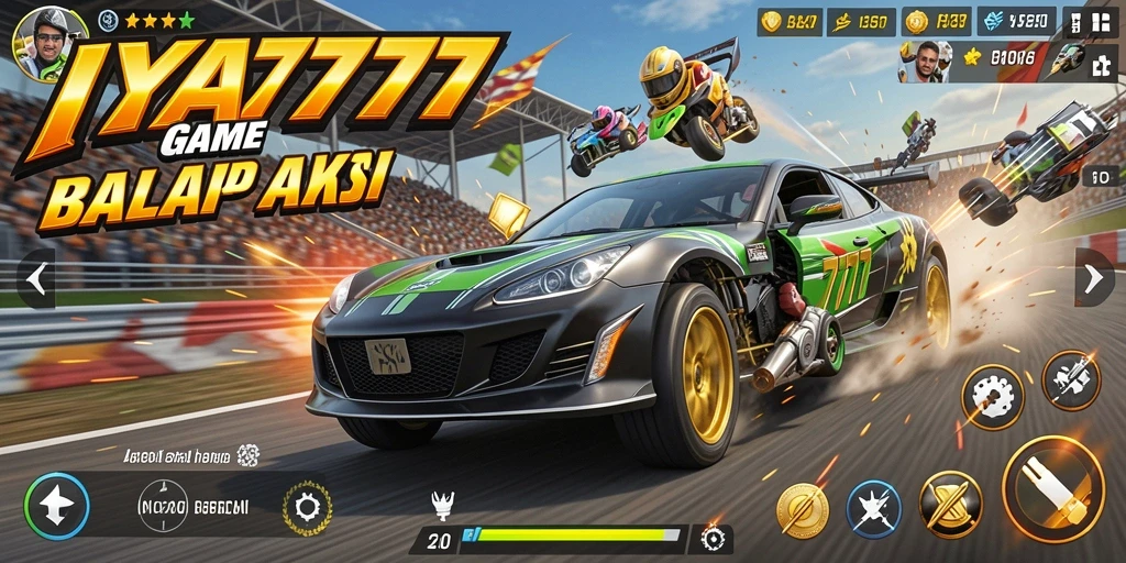 Tampilan gameplay balap di IYA777 yang mendebarkan.