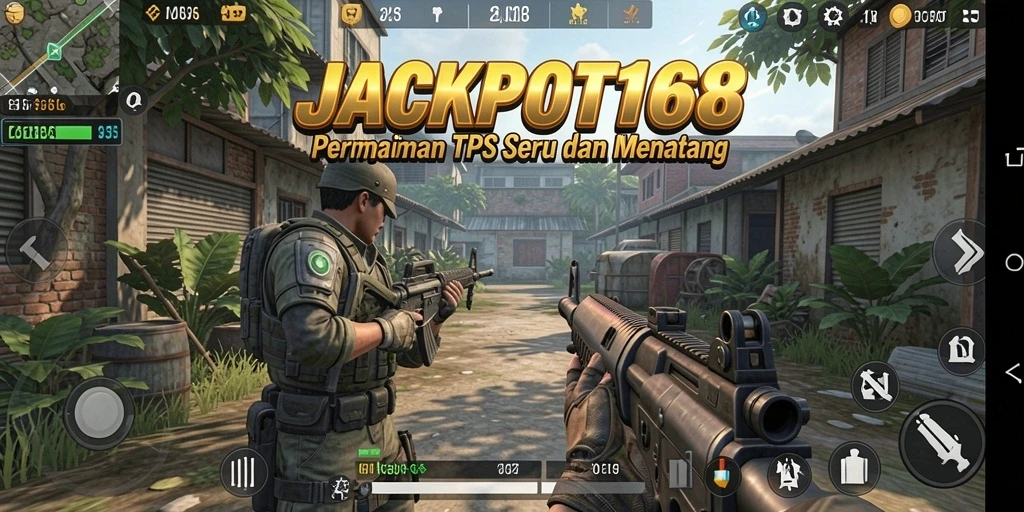 Tampilan utama gameplay JACKPOT168 yang menegangkan dan penuh aksi.