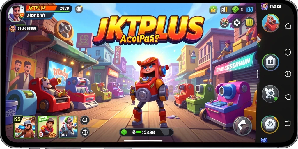 Tampilan gameplay seru di JKTPLUS yang penuh aksi.