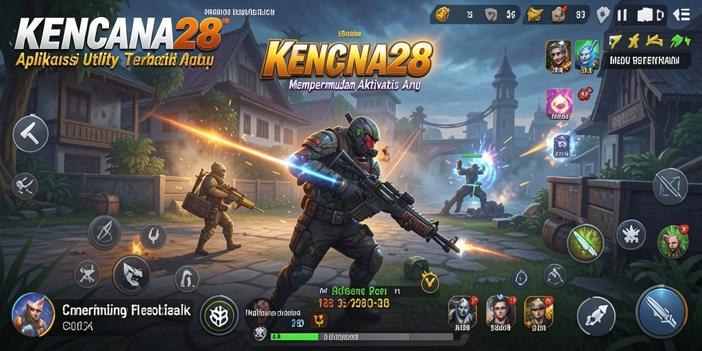 Screenshot KENCANA28 menampilkan antarmuka sederhana dan intuitif aplikasi Utility.