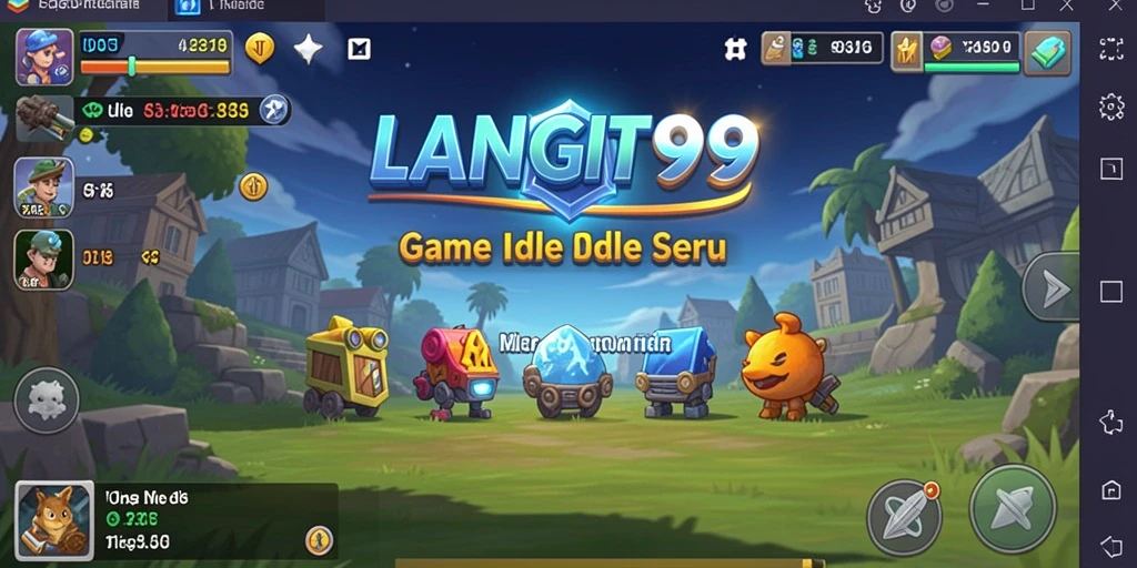 Tampilan gameplay LANGIT99 yang menarik dan penuh warna.