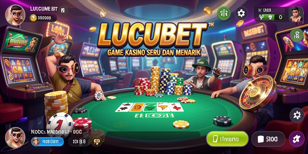 Tangkapan layar LUCUBET menampilkan aksi seru dalam permainan Kasino.