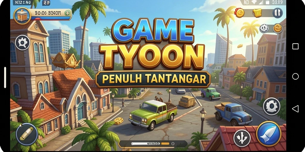 Tampilan gameplay N32 yang menarik dalam pengelolaan bisnis Tycoon.