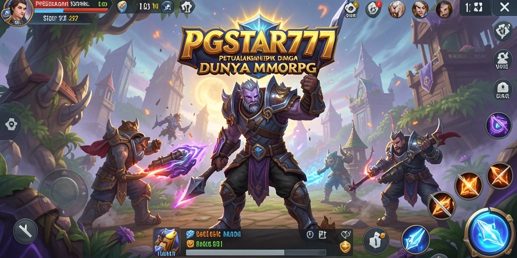 Screenshot PGSTAR777 menampilkan pertempuran mendebarkan di dunia fantasi.