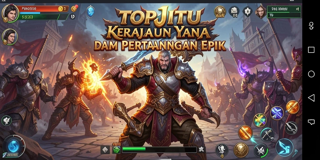 Gameplay seru di TOPJITU dengan strategi menara yang cerdas.