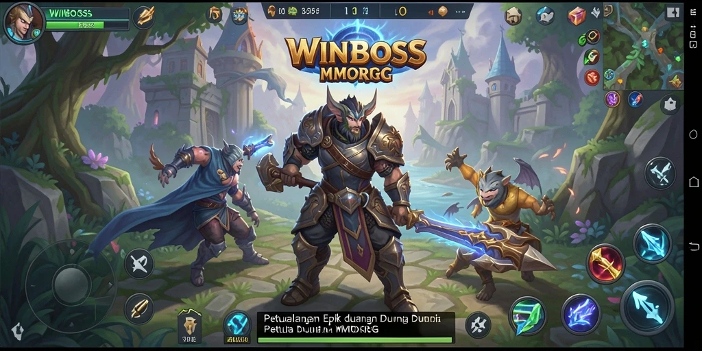 Tampilan menarik dari gameplay MMORPG yang mendalam dan penuh aksi.
